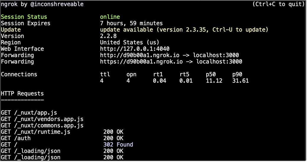 Localhost tunneling, working with Facebook Open Graph