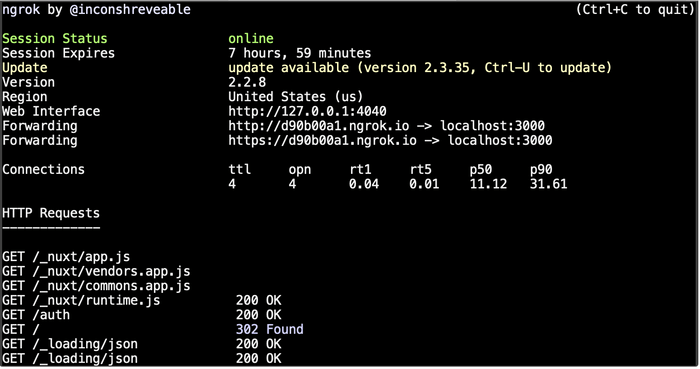 Localhost tunneling, working with Facebook Open Graph